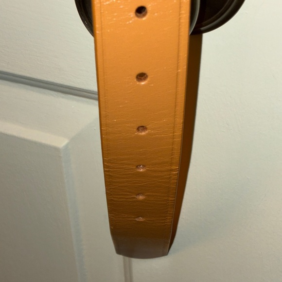 J. Crew Camel Leather Belt with Gold Buckle Sz L/XL - Picture 6 of 11